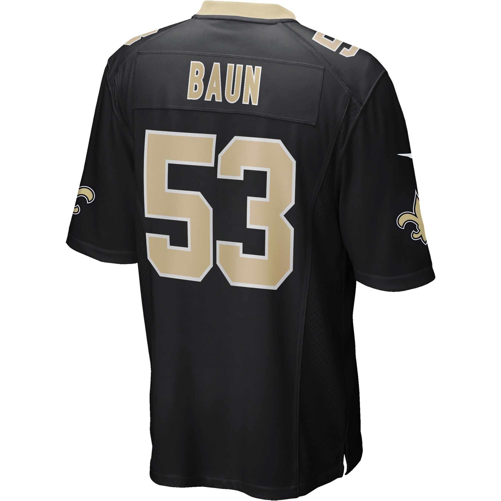 Zack Baun New Orleans Saints Game Player Jersey – Black
