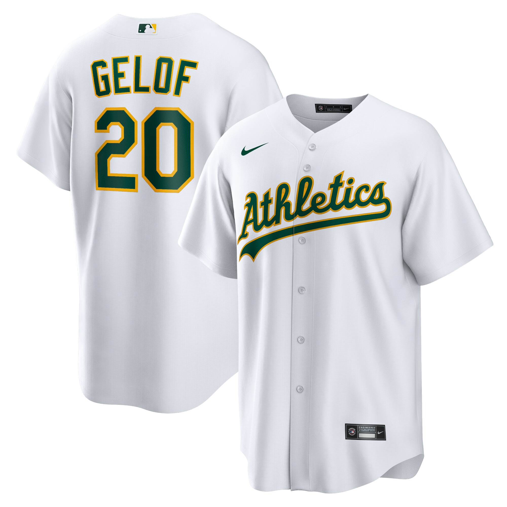Zack Gelof Oakland Athletics Home Jersey - White