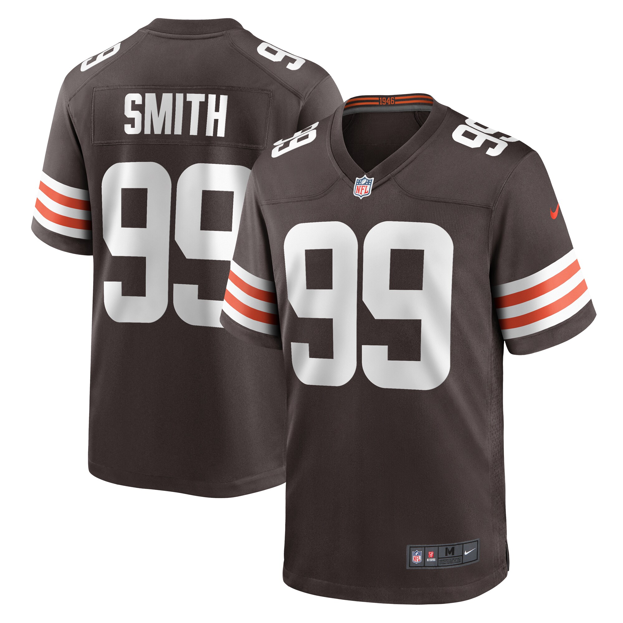 Za'darius Smith Cleveland Browns Team Game Jersey - Brown