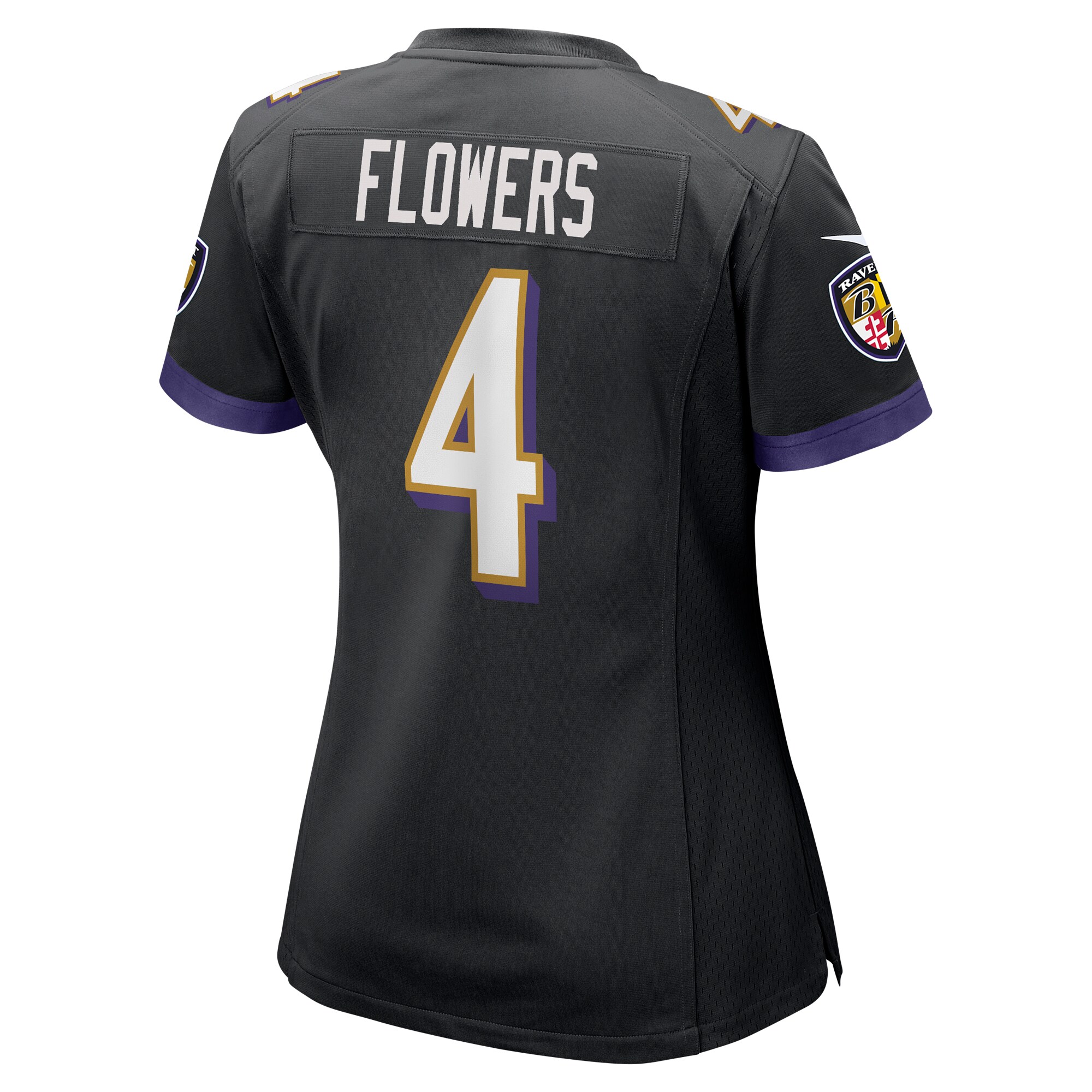Zay Flowers Baltimore Ravens Women’s Team Game Jersey – Black