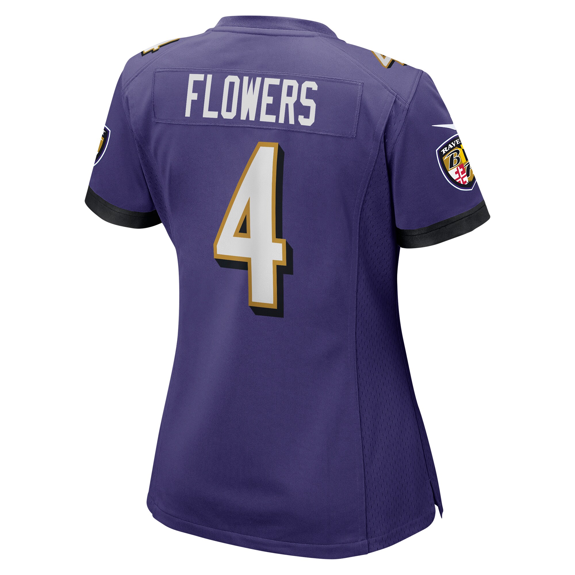 Zay Flowers Baltimore Ravens Women’s Team Game Jersey – Purple