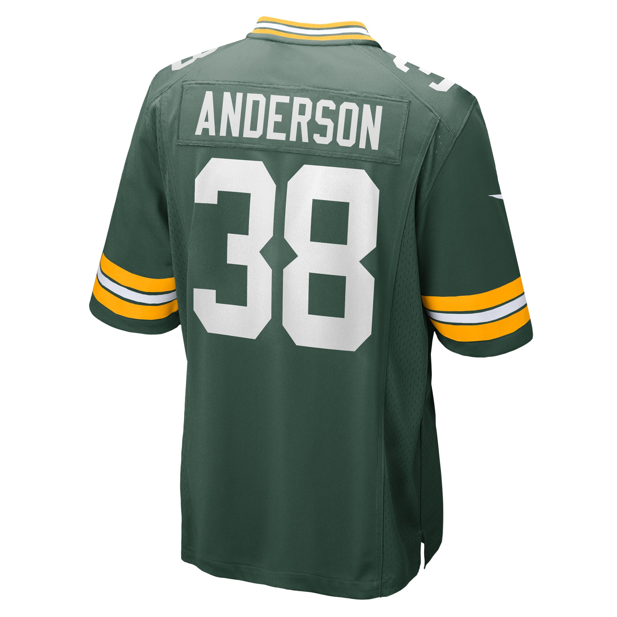 Zayne Anderson Green Bay Packers Team Game Jersey – Green