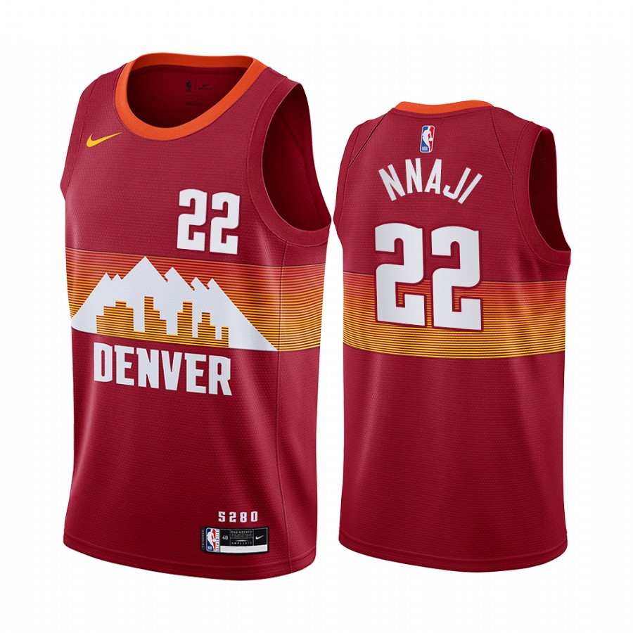 Zeke Nnaji Denver Nuggets 2020-21 Orange City Edition Jersey 2020 Draft