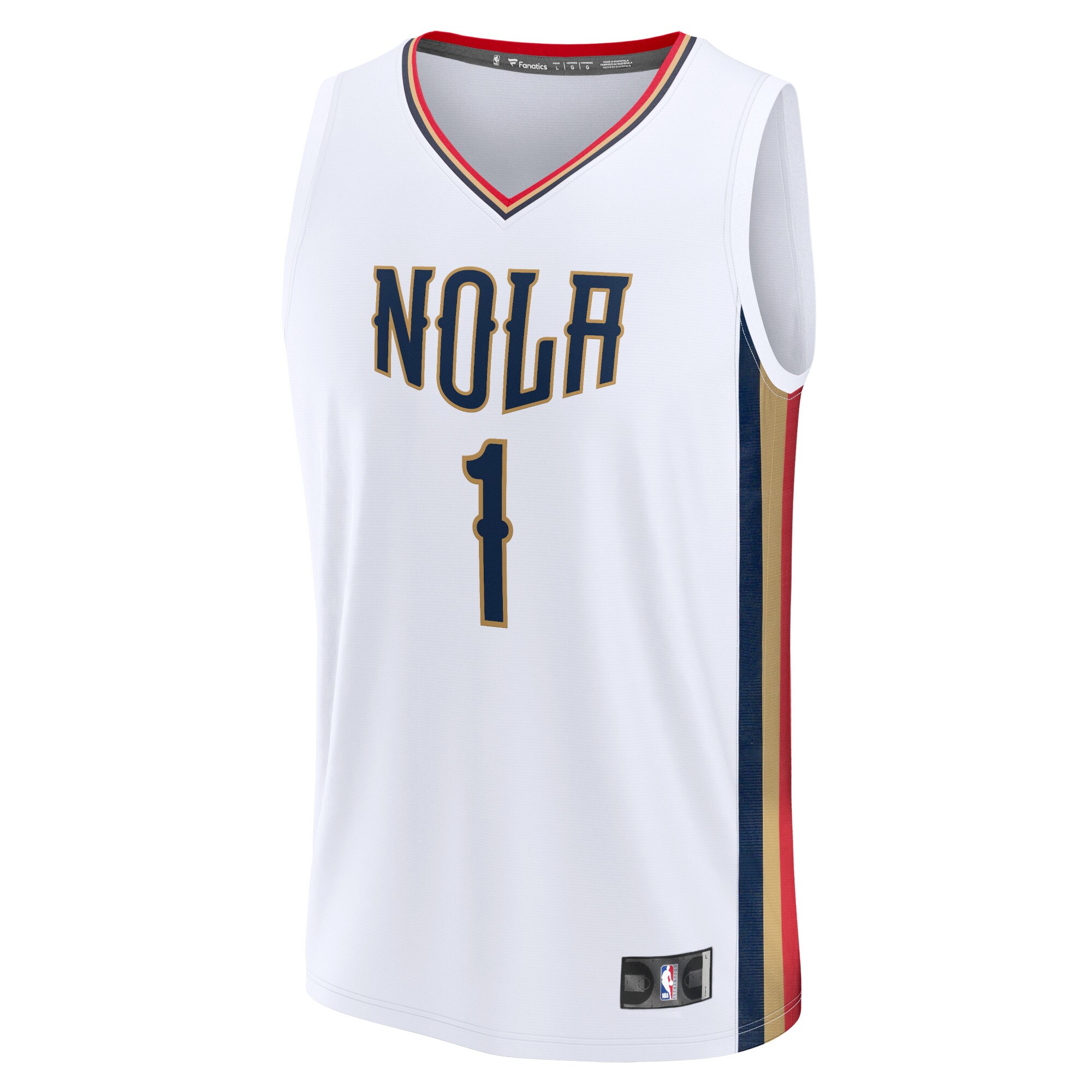Zion Williamson New Orleans Pelicans 2021/22 Fast Break Jersey – City Edition – White