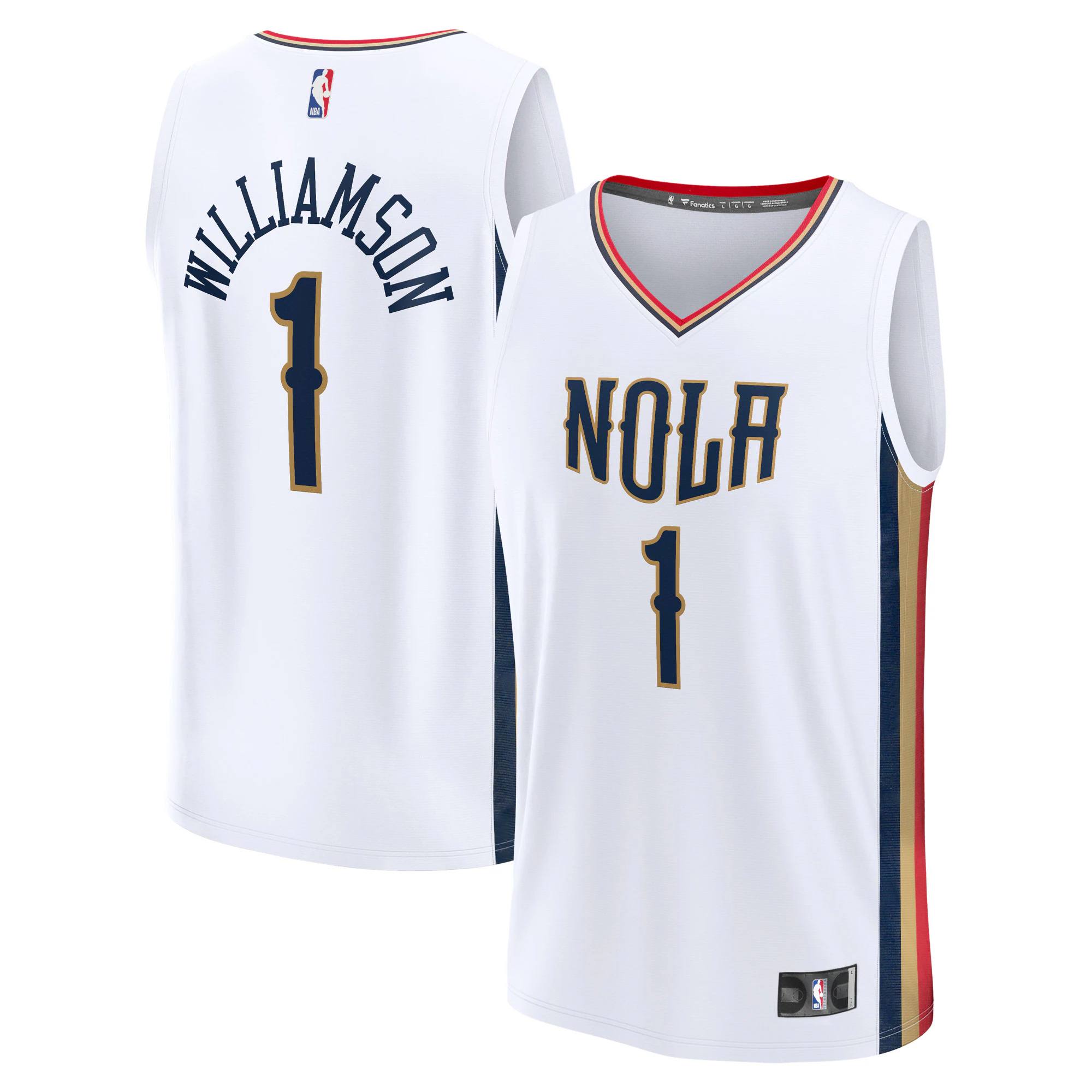 Zion Williamson New Orleans Pelicans 2021/22 Fast Break Jersey - City Edition - White