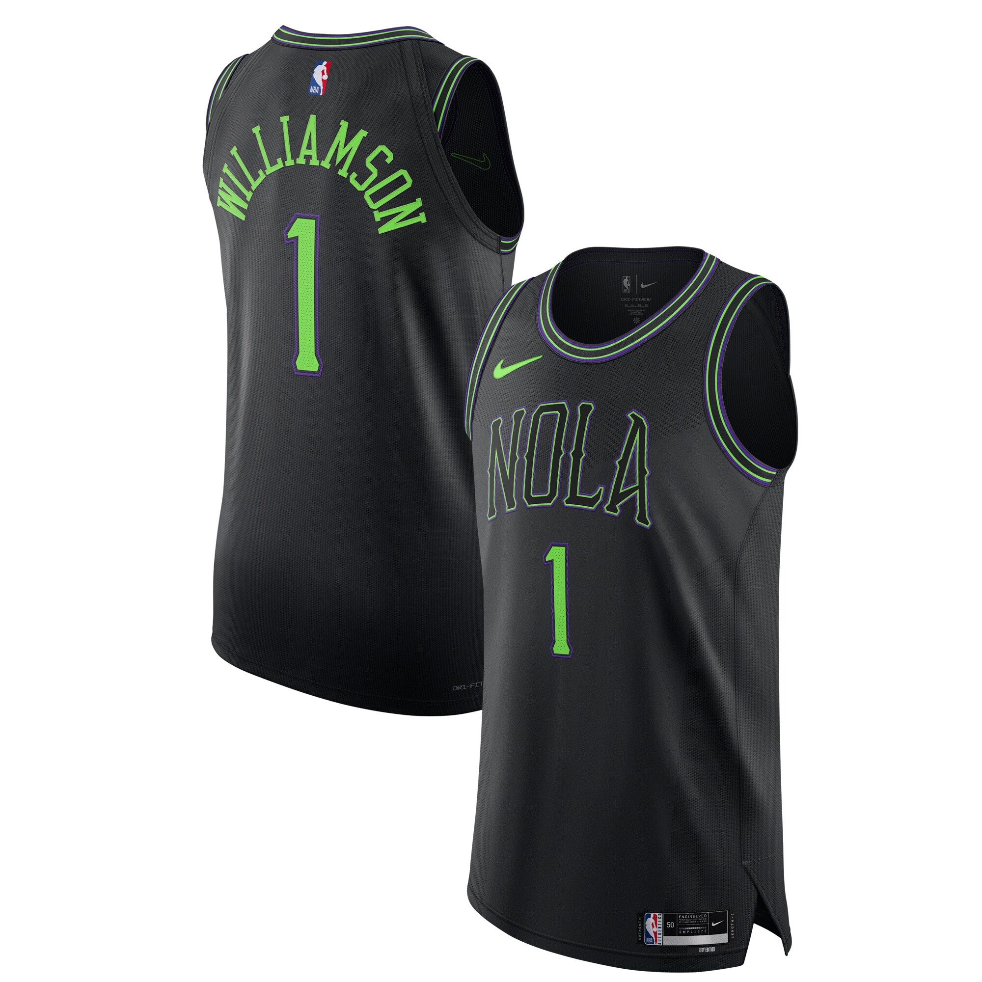 Zion Williamson New Orleans Pelicans Jersey - City Edition - Black