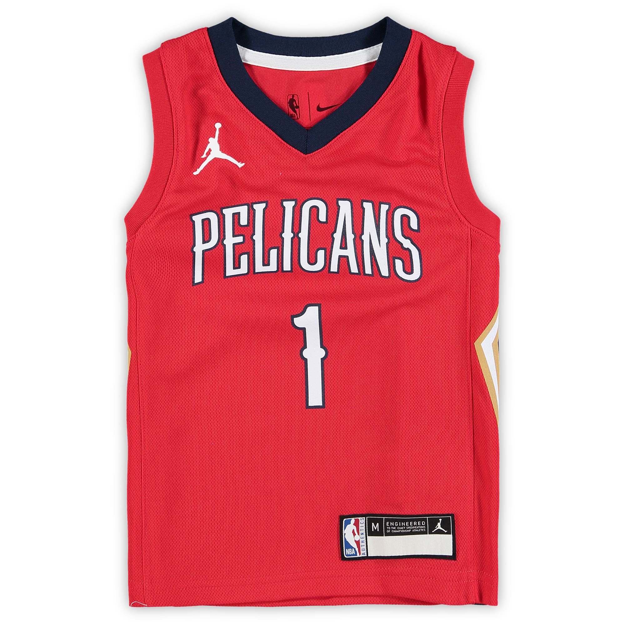 Zion Williamson New Orleans Pelicans Jordan Brand Preschool 2020/21 Fast Break Jersey – Statement Edition – Red