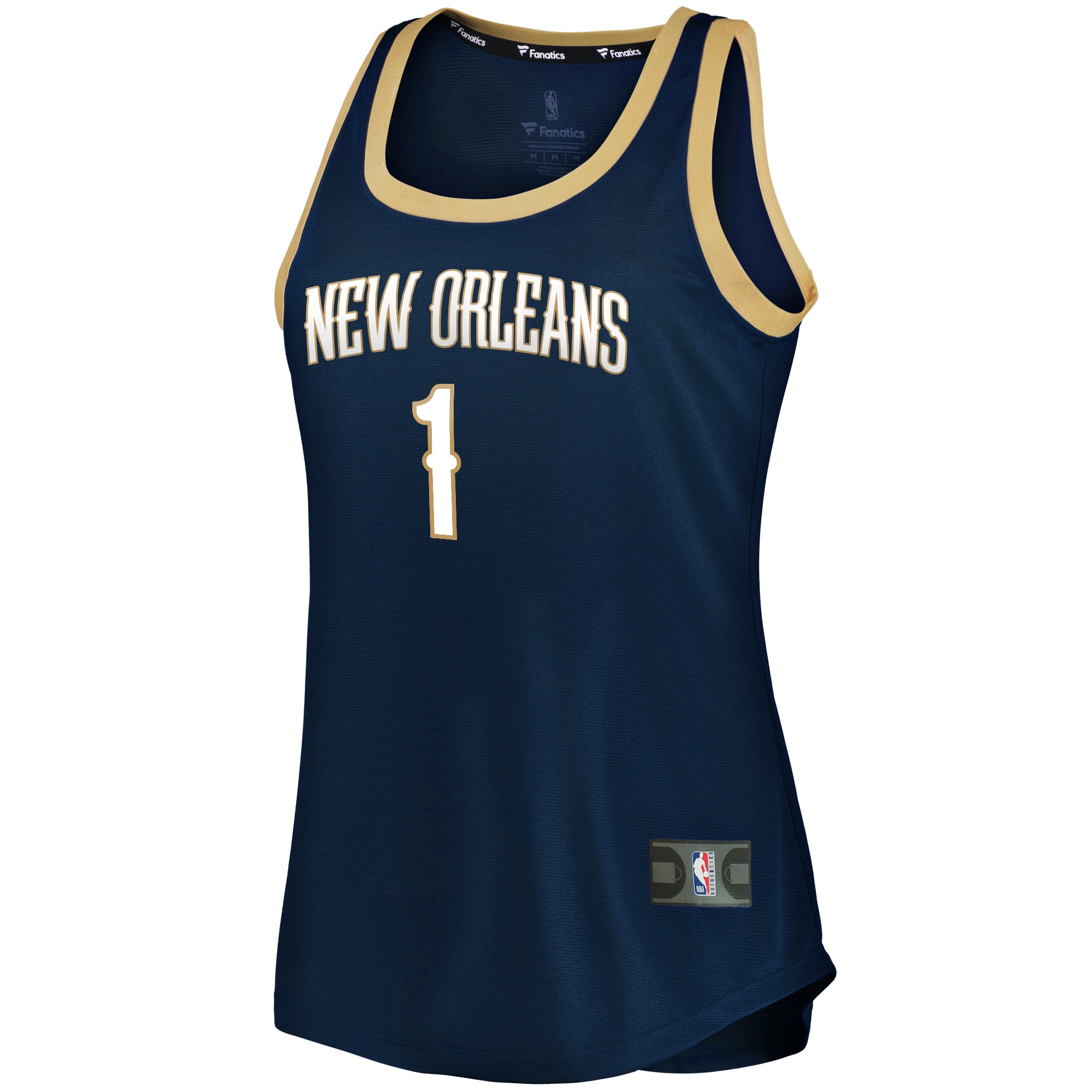 Zion Williamson New Orleans Pelicans Women’s 2019/20 Fast Break Team Tank Jersey – Icon Edition – Navy