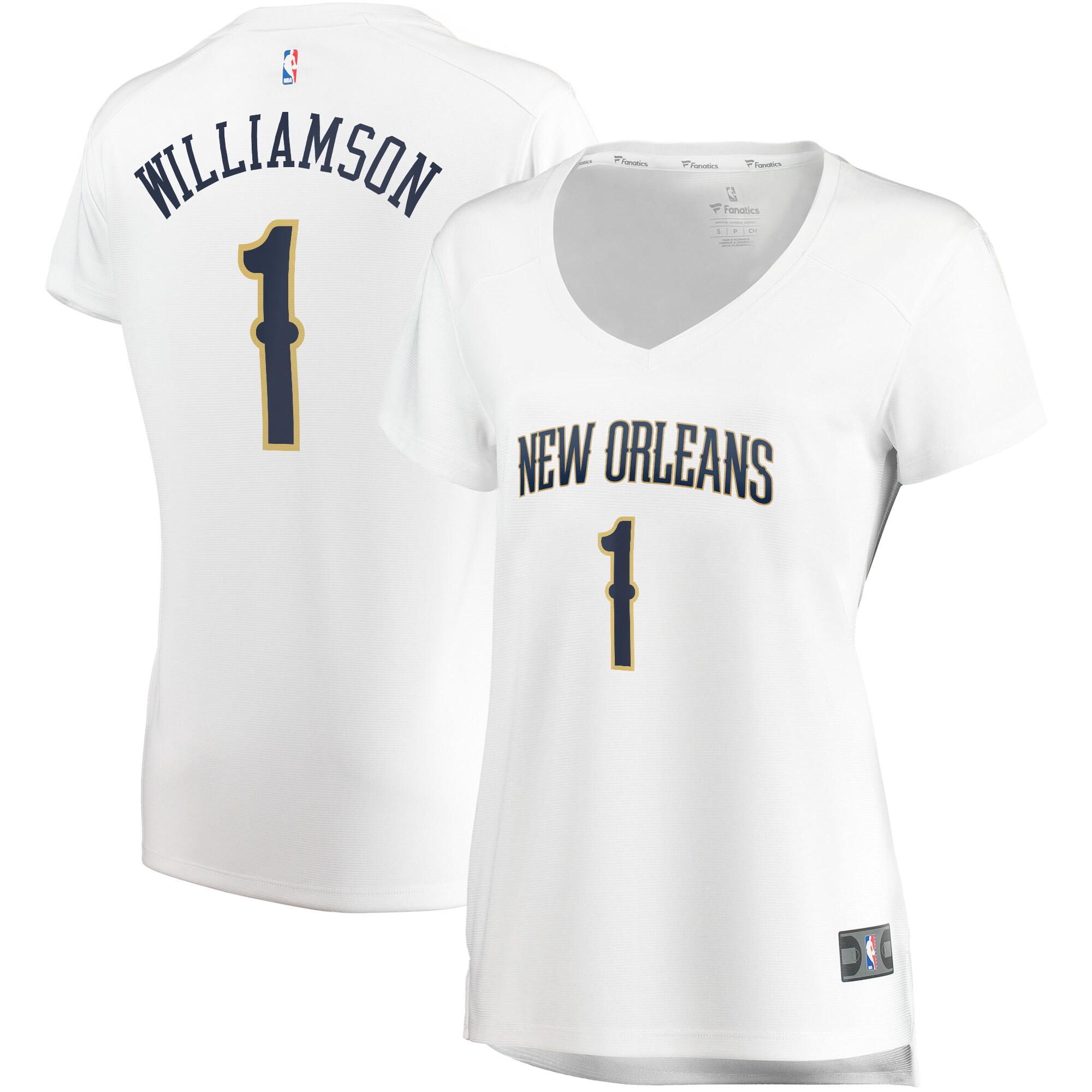 Zion Williamson New Orleans Pelicans Women's Fast Break Jersey - Association Edition - White