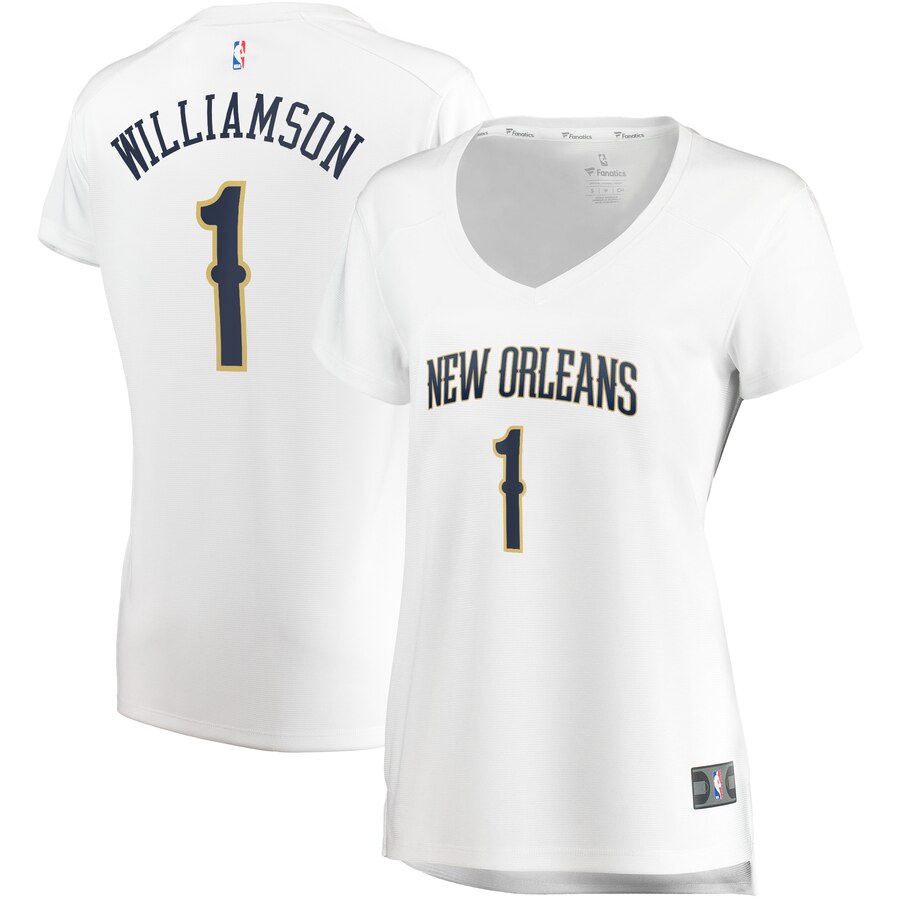 Zion Williamson New Orleans Pelicans Women's Fast Break Jersey - Association Edition - White