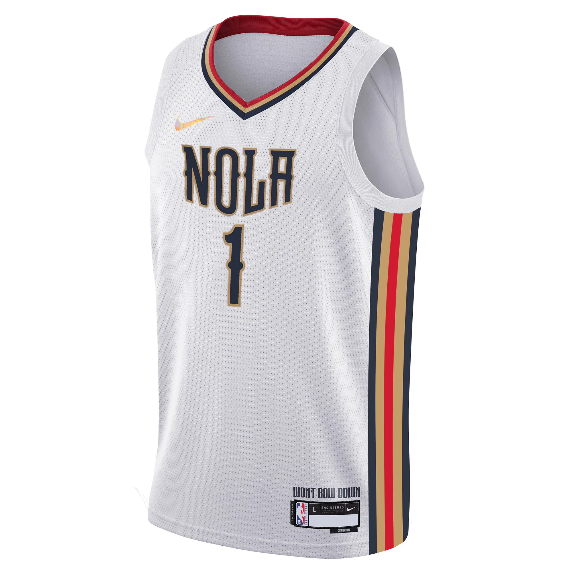 Zion Williamson New Orleans Pelicans Youth 2021/22 Swingman Jersey – City Edition – White