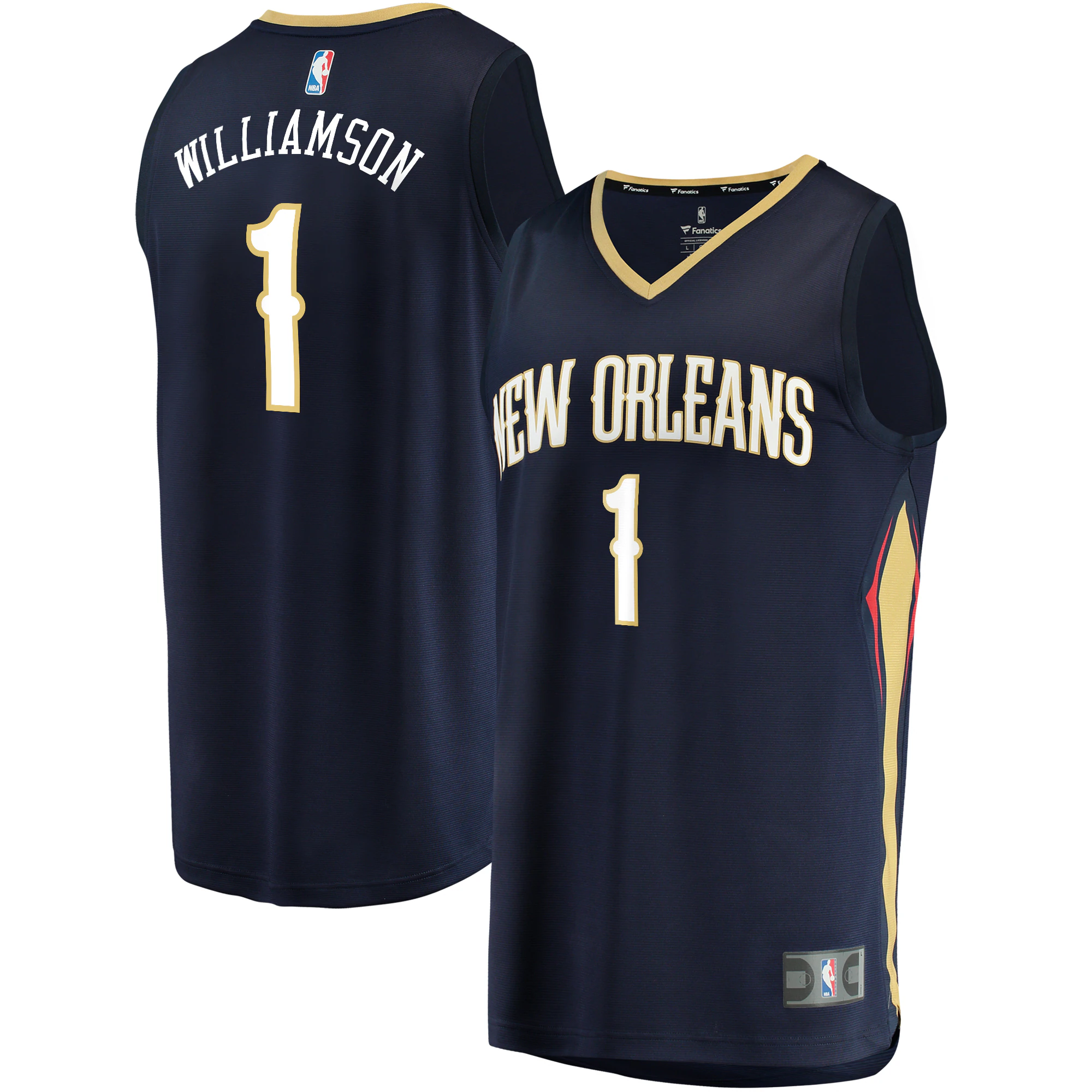 Zion Williamson New Orleans Pelicans Youth Fast Break Jersey Navy - Icon Edition