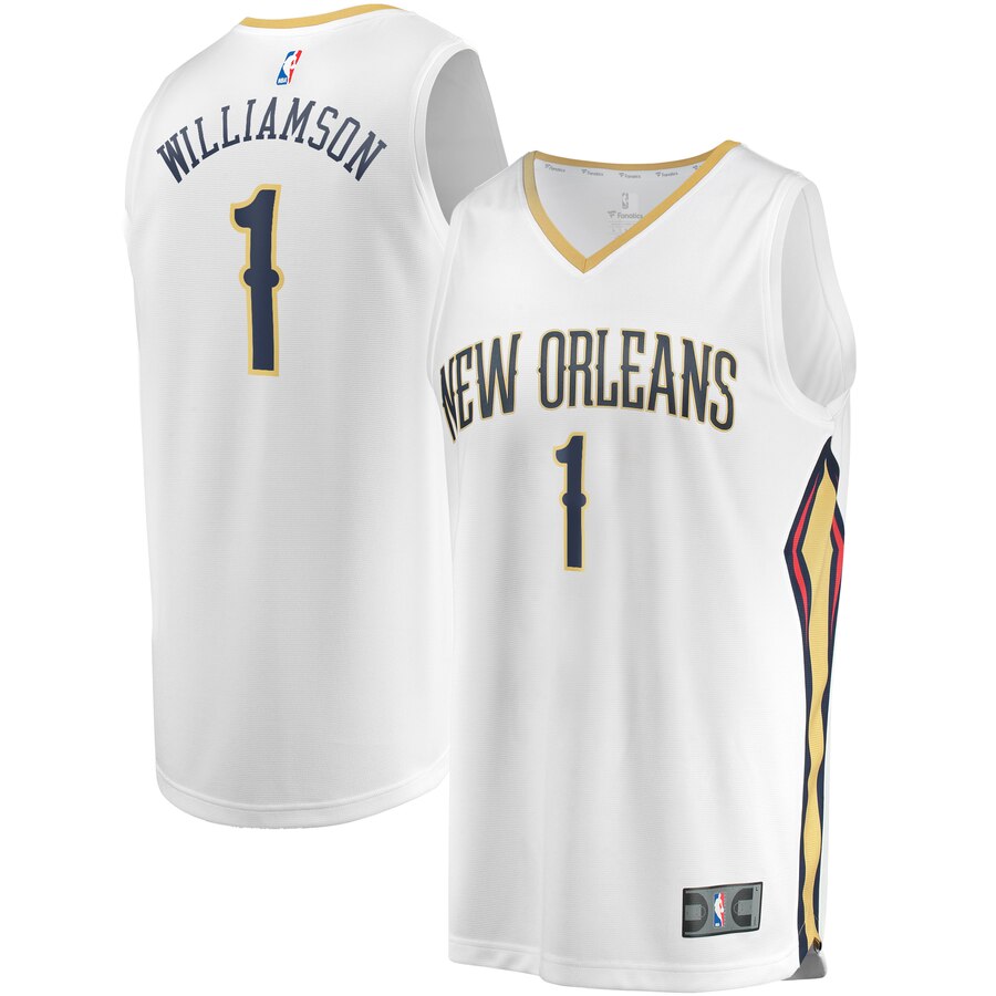 Zion Williamson New Orleans Pelicans Youth Fast Break Player Jersey - Association Edition - White