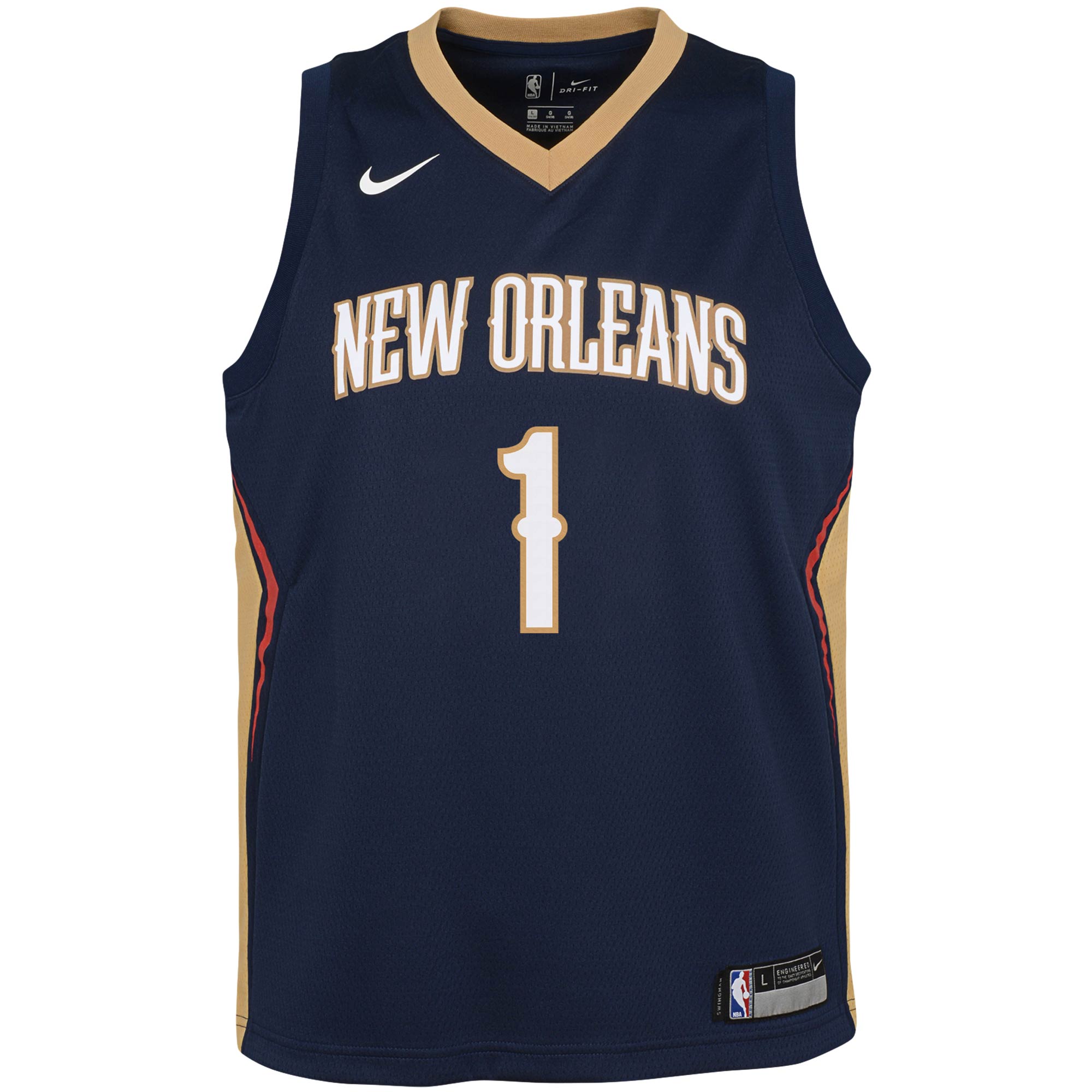 Zion Williamson New Orleans Pelicans Youth Swingman Jersey – Icon Edition – Navy