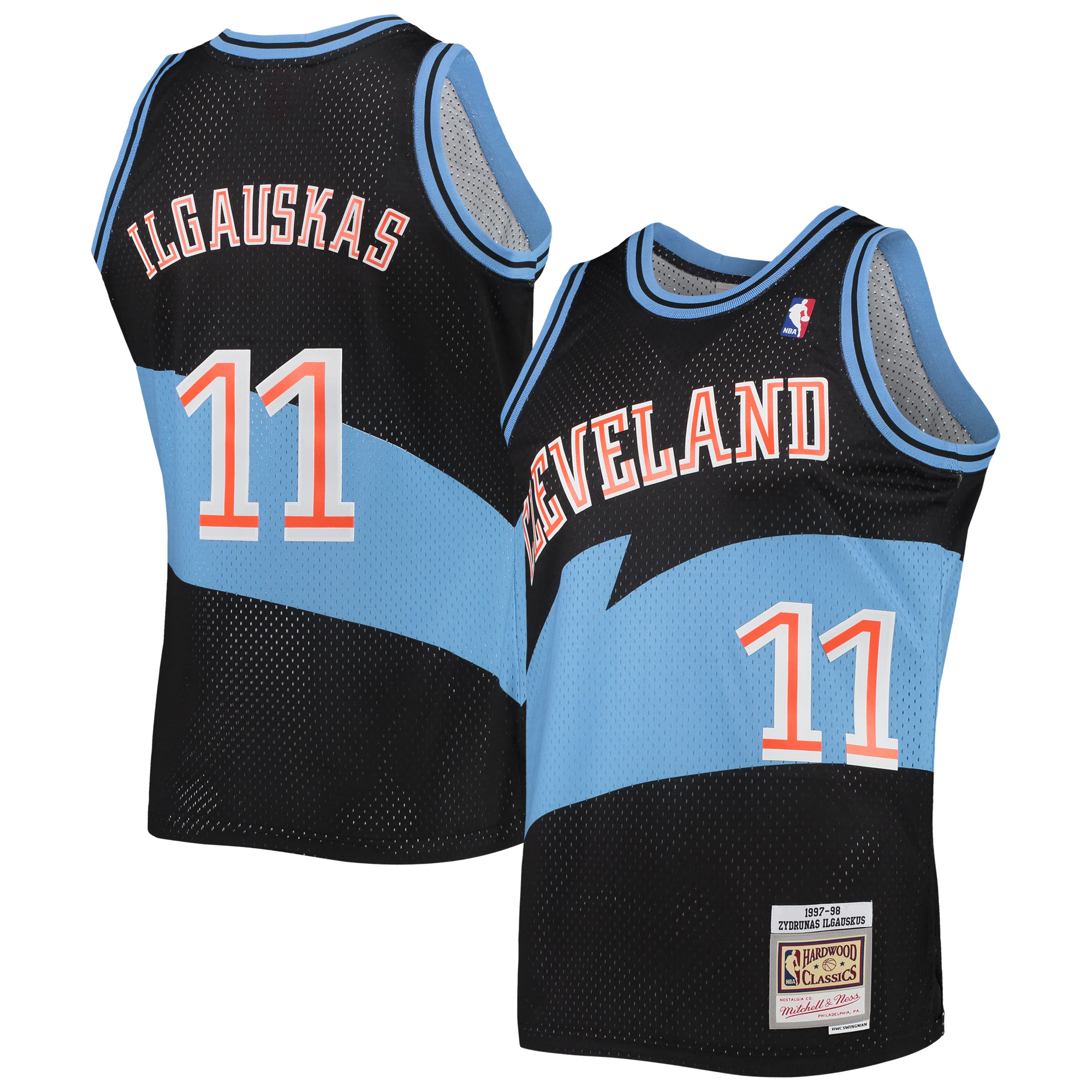 Zydrunas Ilgauskas Cleveland Cavaliers 1997/98 Hardwood Classics Swingman Jersey - Black