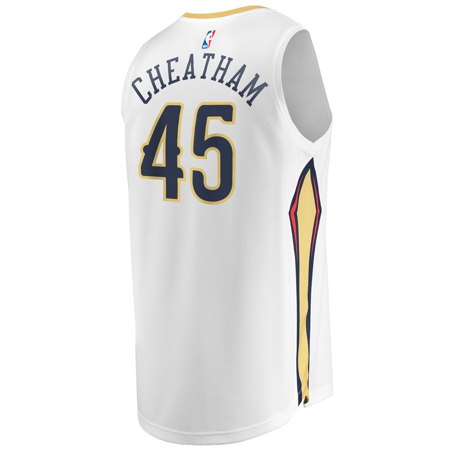 Zylan Cheatham New Orleans Pelicans Fast Break Player Jersey – Association Edition – White