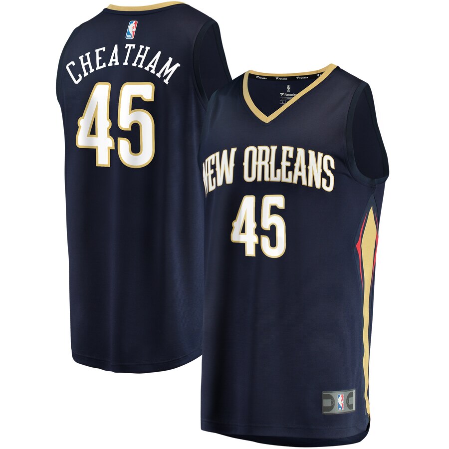 Zylan Cheatham New Orleans Pelicans Fast Break Player Jersey - Icon Edition - Navy