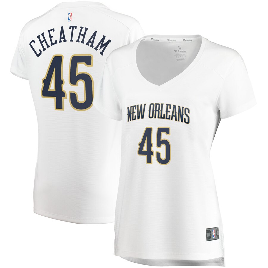 Zylan Cheatham New Orleans Pelicans Women's Fast Break Player Jersey - Association Edition - White