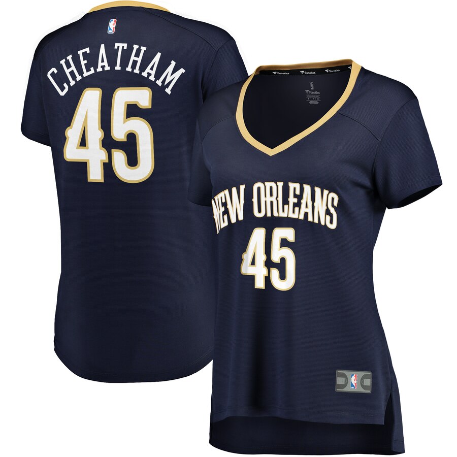 Zylan Cheatham New Orleans Pelicans Women's Fast Break Player Jersey - Icon Edition - Navy
