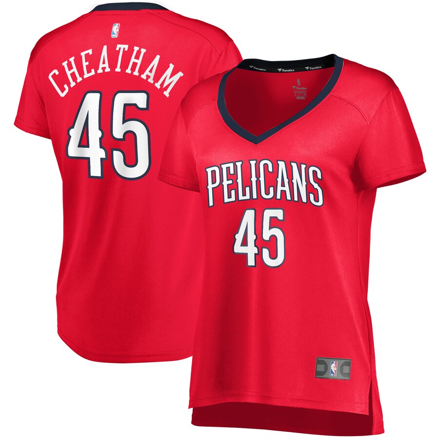 Zylan Cheatham New Orleans Pelicans Women's Fast Break Player Jersey - Statement Edition - Red